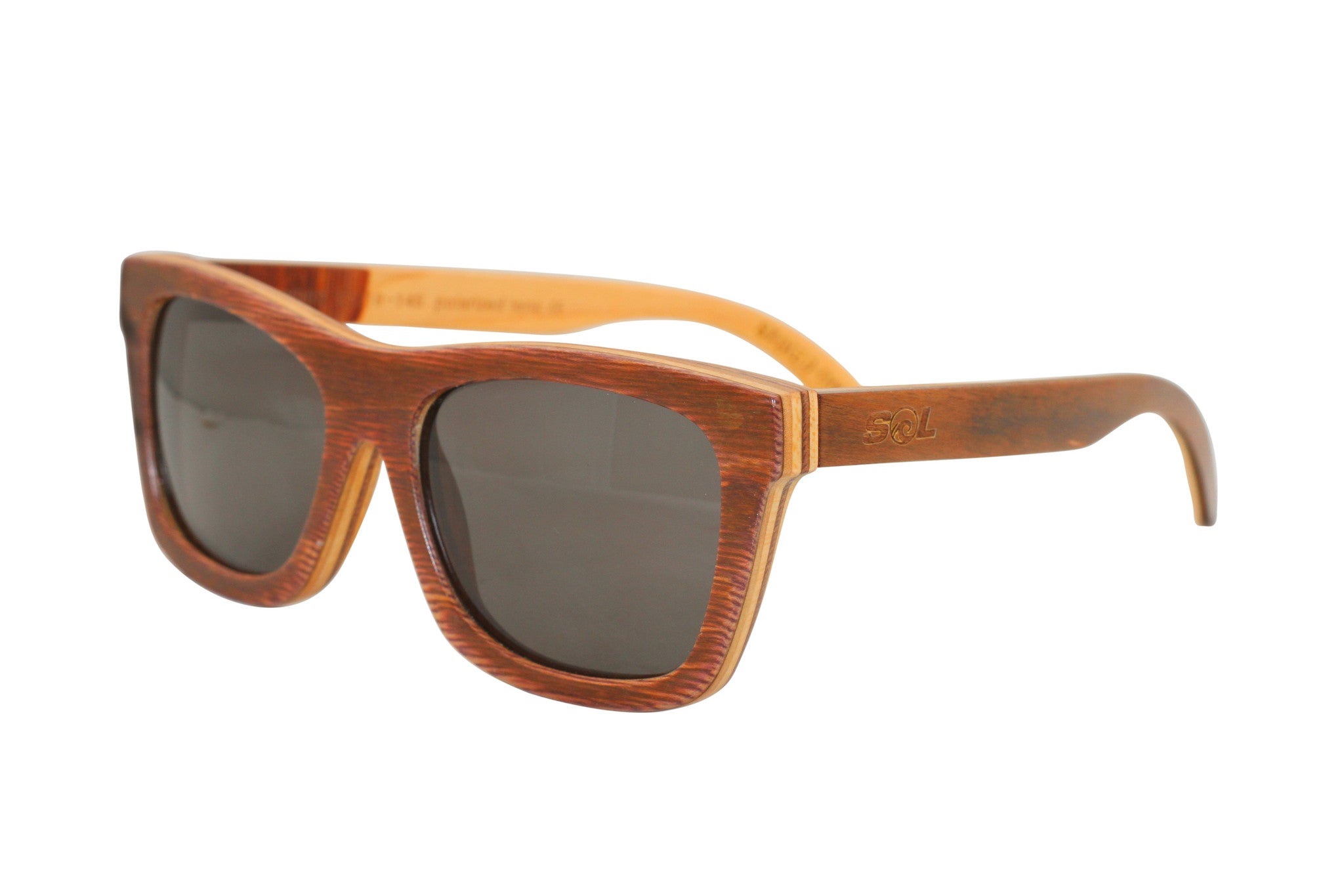 Skateboard wood sunglasses clearance
