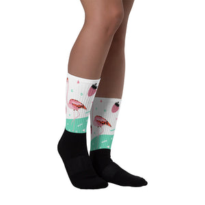 flamingo foot socks