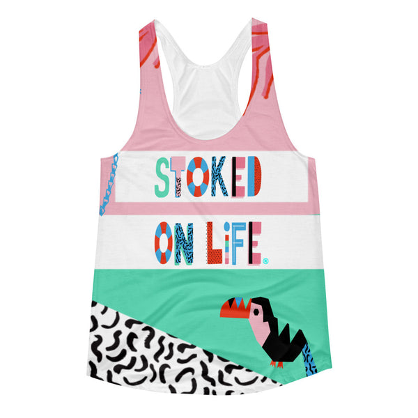 Stoked On Life Toucan Women's Racerback Tank